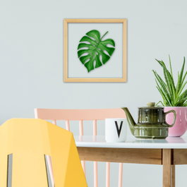Wallity Cuadro decorativo enmarcado Multicolor 32 x 32 cm